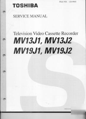 Toshiba tv vcr MV13J1 MV19J1 service manual original