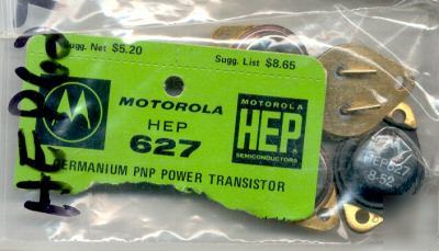 Motorola HEP627 germanium pnp power transistor 1EA