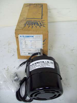 New a o smith 1/15 hp shaded pole motor 1 ph 1550 rpm 