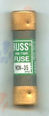 New bussman non 35 amp 250 volt NON35 one time fuse