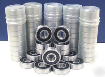 10/pcs. of 6001-2RS radial ball bearing