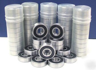 10/pcs. of 6001-2RS radial ball bearing