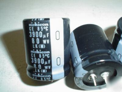 2PCS nichicon lk series 80V 3900UF snap in capacitors