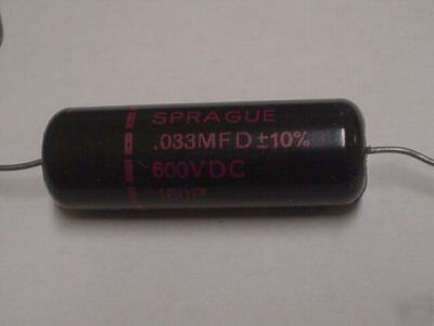 5 sprague 600V .033UF black beauty tube amp capacitors