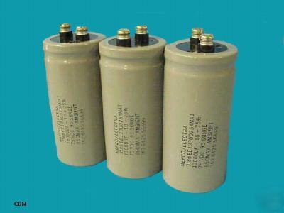 Capacitor, mepco/electra 3186EE133U075AMA1 13000UF 75V