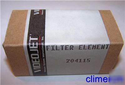 Videojet 204115 input air filter element .03 micron 
