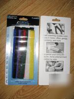 Self attaching velcro cable ties electronic acc. 8-pk