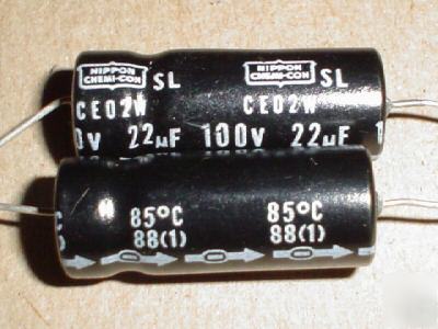 250 ucc 100V 22UF axial lead capacitors
