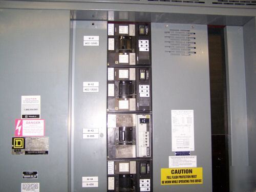 2500 amp square d breaker cabinet w/feeder breaker's