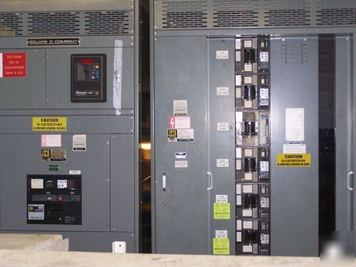 2500 amp square d breaker cabinet w/feeder breaker's