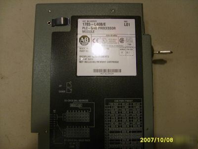 Allen bradley 1785-L40B/e rev D01 PLC5 1785L40BE