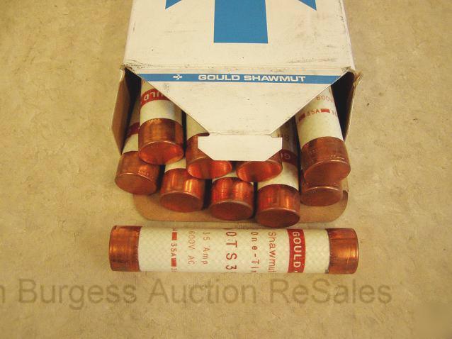 10 gould shawmut fuses OTS35 one time 35 amp 600 v ost