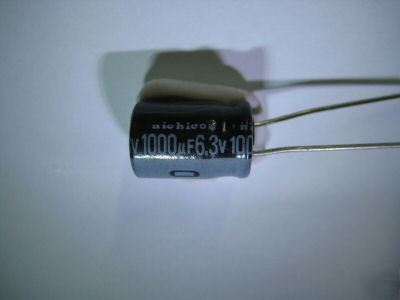 1000UF 6.3V nichicon alum elect radial capacitors 50PCS