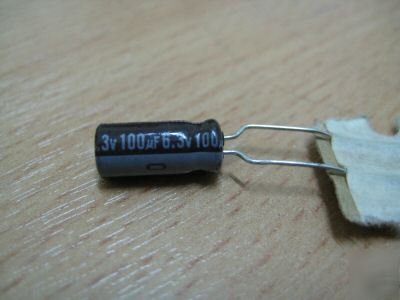 100UF 6.3V nichicon alum electr radial capacitors 50PCS