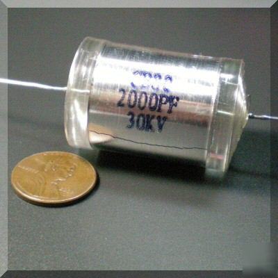30KV2000PF high voltage polystyrene capacitor tesla ham