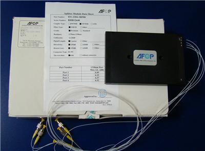 Afop fiber optics spltter module 1 to 4 alliance optics