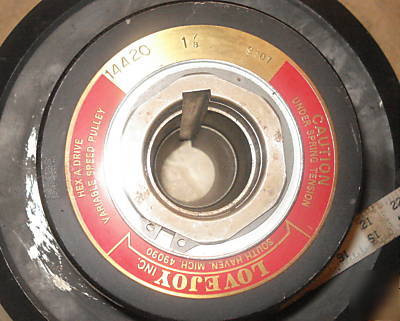 Driven pulley lovejoy variable speed hex-a-drive 1-7/8