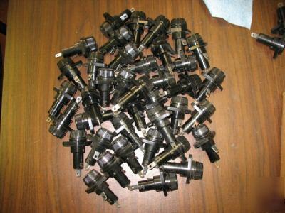 Lot of 39 bussman hps midget fuse holders - nos