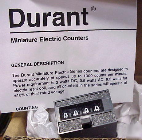 New durant 4-y-41313406-mequ miniature electric counter 