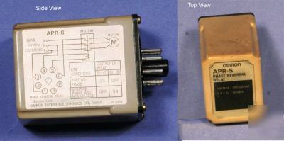 Omron phase reversal relay apr-s 200/220 ac