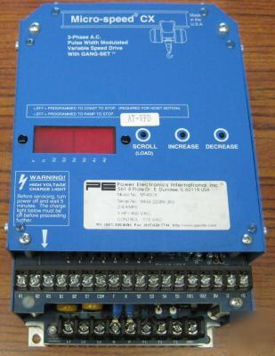 Pe power electronic M346CX 3HP/460V 56A micro-speed cx