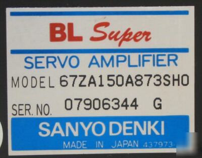 Sanyo denki servo amp 6ZA150A873SHO