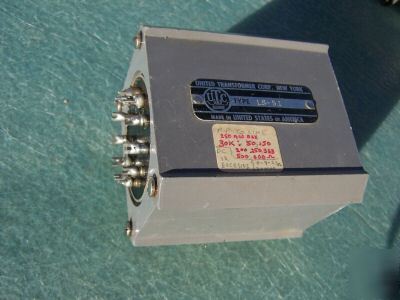 Utc ls-51 bridging to line transformer 30K to 50-600OHM