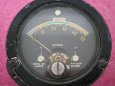 Weston,a&m,phaostron micro amper meter fs=50UA