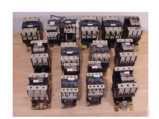 13 telemecanique 10 20 & 60HP contactors & 1 reversing