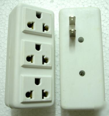 3 ways power socket adaptor - 1 piece