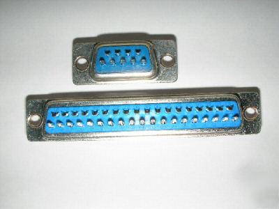 37 contact female d-subminiature solder cup connector