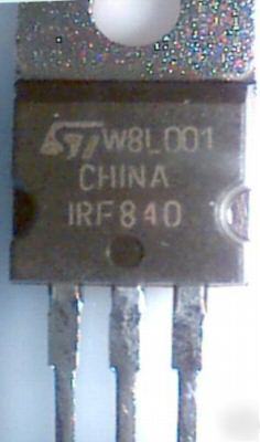 50 n-chan. IRF840 mosfet,500V,8A,125W,TO220,irf 840,nos