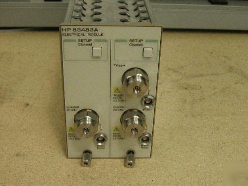 Agilent 83483A 20GHZ 2 channel oscilloscope module