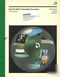 Amd 8-bit 80C51 embedded processors 1990 databook