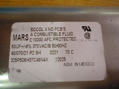 New 2PCS mars 370V 50UF a/c motor run capacitors 