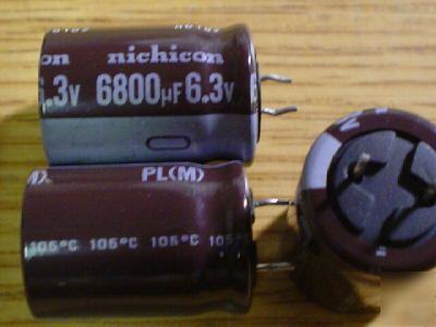 New 450 nichicon 6.3V 6800UF low esr radial capacitors 