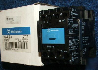 New lot of 2 westinghouse 3 pole non-rev iec contact