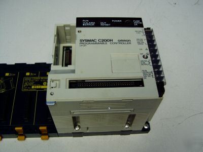 Omron programmable cpu unit C200H-CPU01-e w/ rack