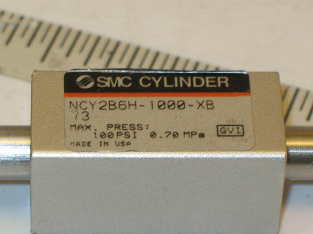 Pair smc pneumatic air rodless cylinder slide NCY2B6H-1