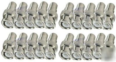 Bnc connectors, bnc male to rca female adaptor 20 pack