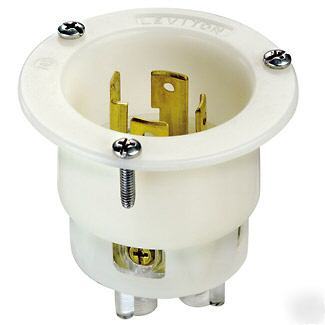 Leviton 2715 L14-30P locking flanged inlet receptacle 