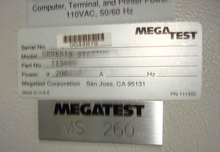 Megatest genesis ii gii memory test system teradyne