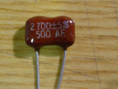 New 10PCS 500V 2700PF dipped silver mica capacitors 