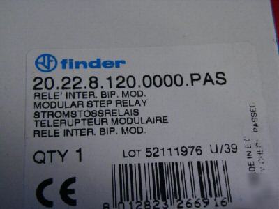 New finder modular step relay 20.22.8.120.0000.pas 