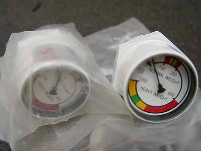 2 ea. mini 1200 psi pressure gauge 1.25