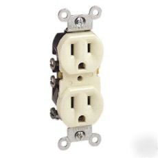 Azm duplex receptacle 10-pack almond 