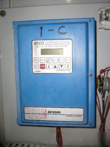 Drive cabinet w/ (2) idm G5 & (1) seco ac vector drives