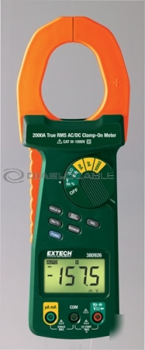 Extech 380926 2000A true rms ac/dc clamp meter