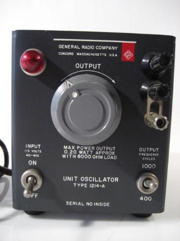 General radio unit oscillator 1214-a 0.2 w 8000OHM load