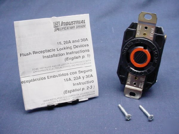 Leviton L14-30 locking receptacle 30A 125/250V 2710